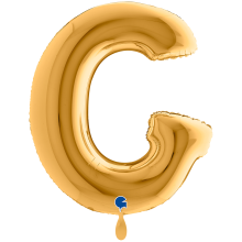 1 Balloon XXL - Letter G - Gold