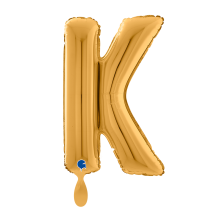 1 Balloon XL - Letter K - Gold