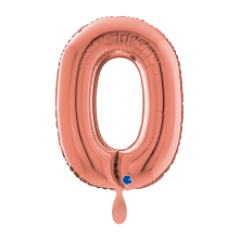 1 Balloon XL - Letter O - Rosegold