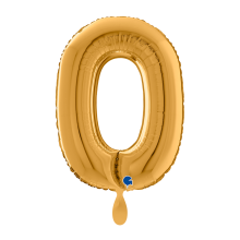 1 Balloon XL - Letter O - Gold