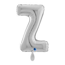 1 Balloon XL - Letter Z - Silver
