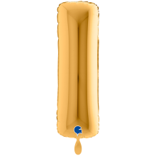 1 Balloon XXL - Letter I - Gold