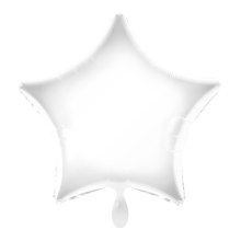 1 Balloon - Stern - Weiß