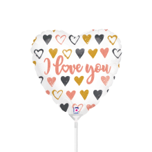 10 Miniballoons Airfilled - Baby Teddy Bear (Unverpackt)