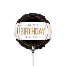 10 Miniballoons Airfilled - Classic Birthday (Unverpackt)