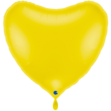 1 Balloon XXL - Heart - Pastel Yellow