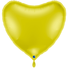 1 Balloon XXL - Heart - Yellow