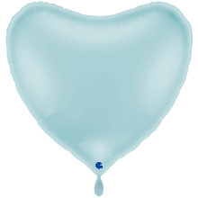 1 Balloon XXL - Heart - Pastel Blue