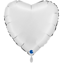1 Balloon XXL - Heart - Satin White