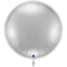 1 Balloon XXL - Round - Silver
