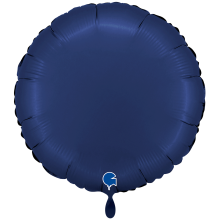 1 Balloon XXL - Round - Satin Blue Navy