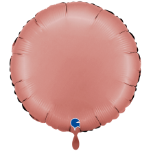 1 Balloon XXL - Round - Satin Rose Gold