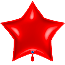 1 Balloon XXL - Star - Red