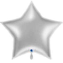 1 Balloon XXL - Star - Silver