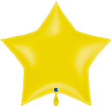 1 Balloon XXL - Star - Pastel Yellow