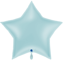 1 Balloon XXL - Star - Pastel Blue