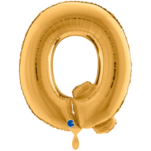 1 Balloon XXL - Letter Q - Gold