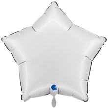1 Balloon XXL - Star - Satin White