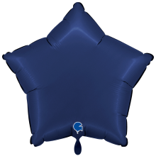 1 Balloon XXL - Star - Satin Blue Navy