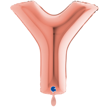 1 Balloon XXL - Letter Y - Rosegold