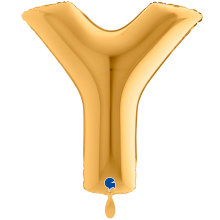 1 Balloon XXL - Letter Y - Gold