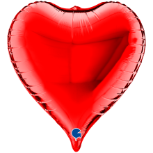 1 Balloon XL 3D - Heart - Red