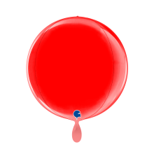 1 Balloon 4D - Globe - Red