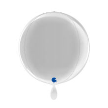 1 Balloon 4D - Globe - Silver