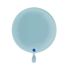 1 Balloon 4D - Globe - Pastel Blue