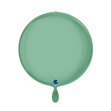 1 Balloon 4D - Globe - Platinum Tiffany