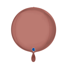 1 Balloon 4D - Globe - Platinum Rosè