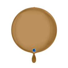 1 Balloon 4D - Globe - Platinum Champagne