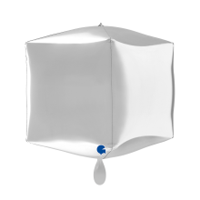 1 Balloon 4D - Square - Silver 