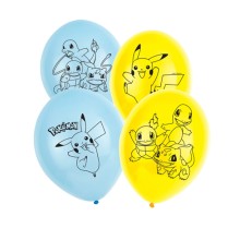 6 Motivballons - Ø 27,5cm - Pokémon