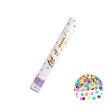 1 Konfettikanone - Multicolor Paper 40 cm