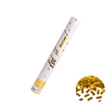 1 Konfettikanone - Gold Foil 40 cm