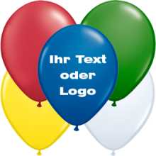 Naturlatex Luftballons - Optional mit Druck 1-farbig