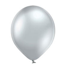 Luftballon-Glossy-Silber-Einzeln
