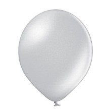 Luftballon-Metallic-Silber-Einzeln