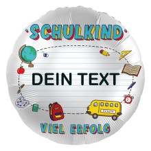 Folienballons Personalisiert - Schulkind - Viel Erfolg