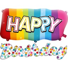 Folienballons Happy Birthday