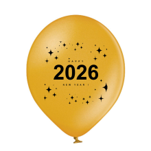 Luftballons Silvester: 2026 - Gold - Metallic