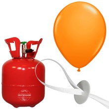 Helium-Set Luftballons (Standard) Ø 25 cm - Orange - 15 Ballons