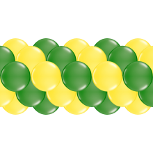 Luftballongirlanden-Set Gelb & Grün ab 3 m