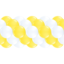 Luftballongirlanden-Set Gelb & Weiß ab 3 m
