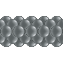 Luftballongirlanden-Set Grau ab 3 m