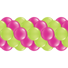 Luftballongirlanden-Set Apfelgrün & Pink ab 3 m