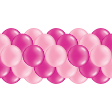Luftballongirlanden-Set Pink & Rosa ab 3 m