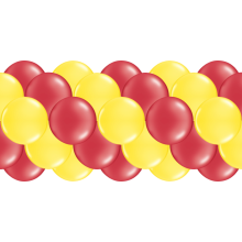 Luftballongirlanden-Set Rot & Gelb ab 3 m
