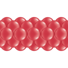 Luftballongirlanden-Set Rot ab 3 m